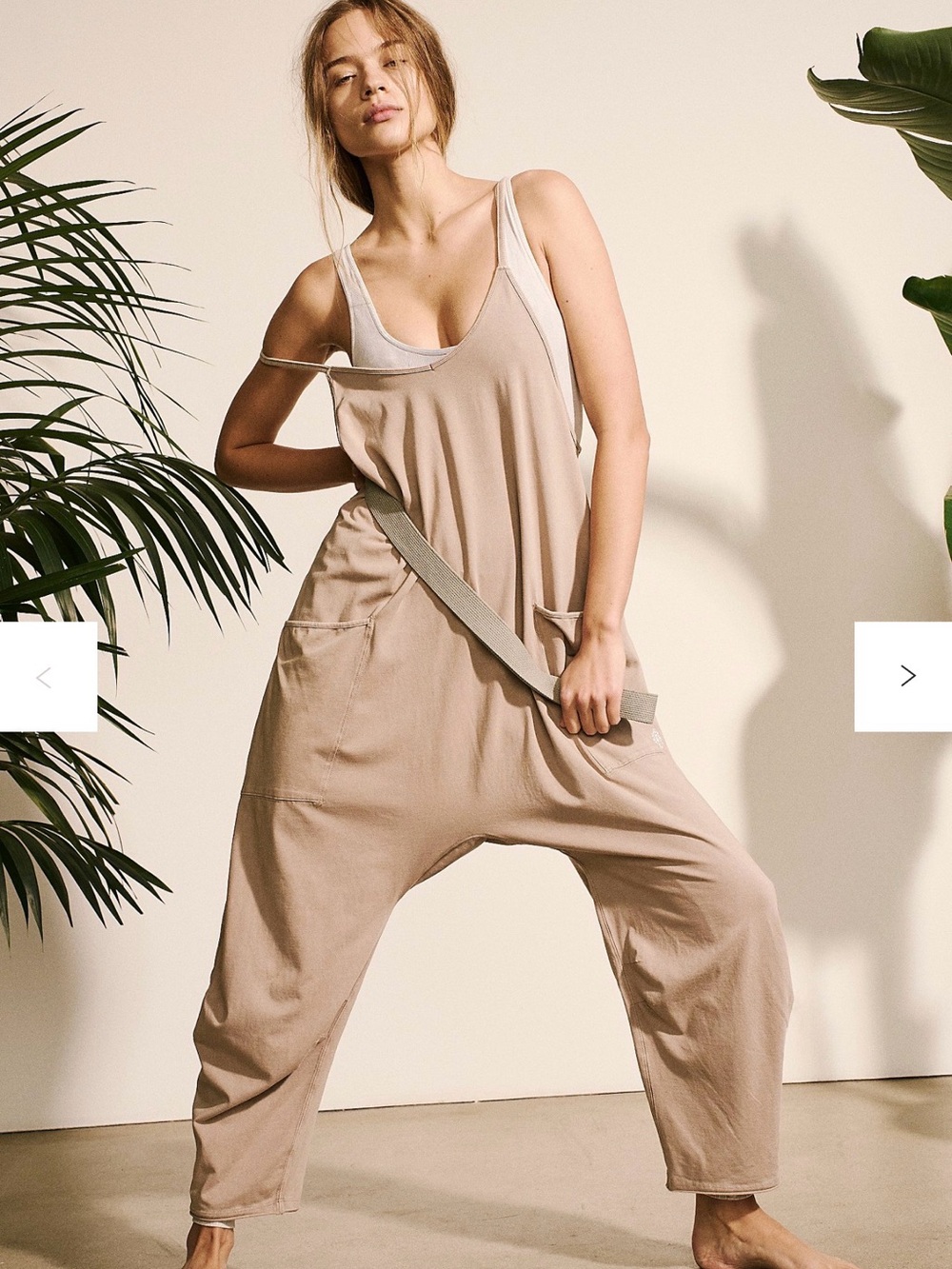 Free People Hot Shot Onesie Mocha Latte